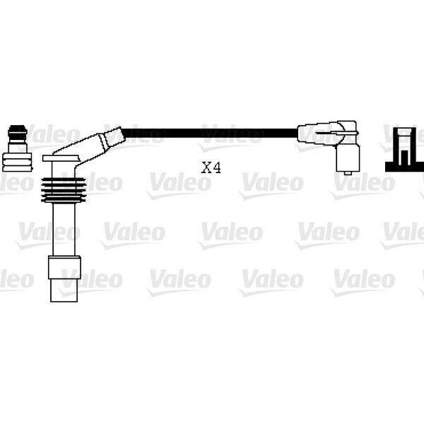 Valeo 346074 - Set Di Cavi Candela Oe 12 82 127 Per Vectra B (J96), Meriva (X03), Combo Tour, Combo (71), Combo, Astra G-image