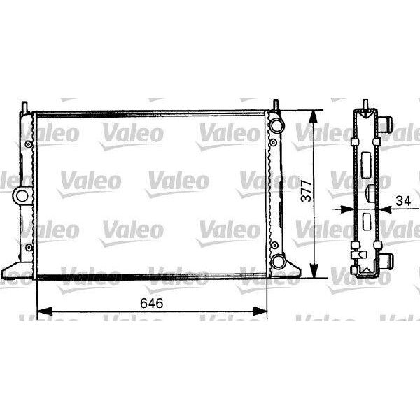 Valeo 731386 - Radiatore Oe 7258107, Raffreddamento Motore Per Galaxy (Wgr), Alhambra (7V), Sharan (7M)-image