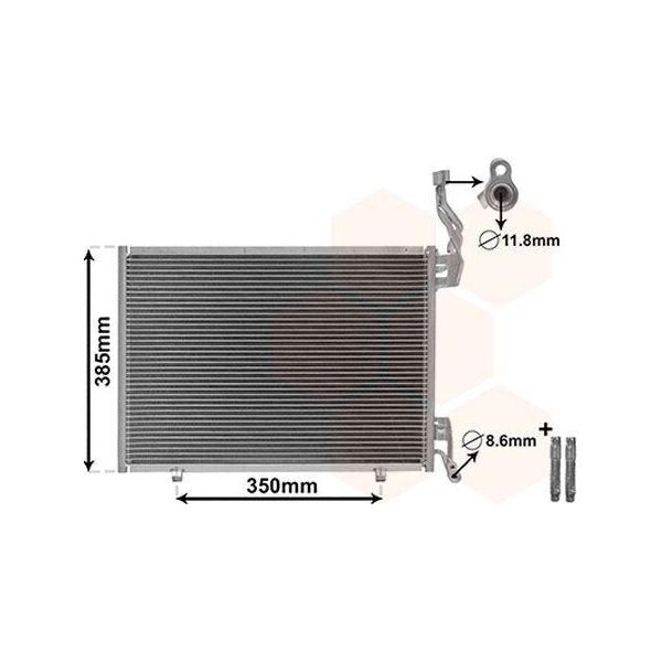 Van Wezel 18005444 - Condensatore Aria Condizionata Oe 1526276 Per Fiesta Vi-image