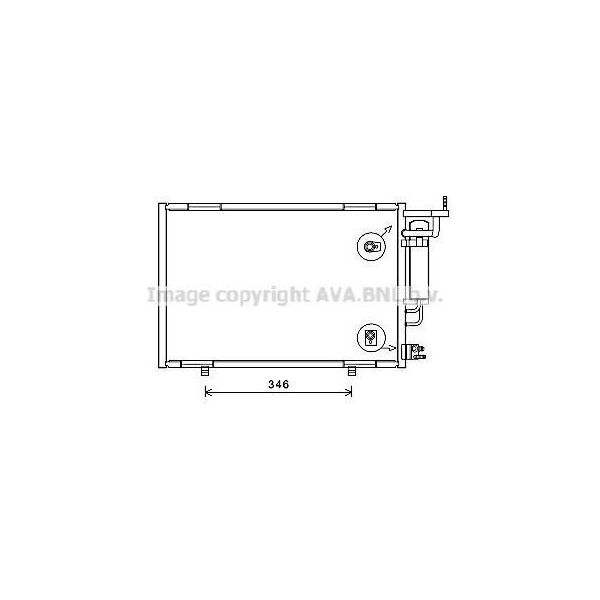 Prasco FD5583D - Oe 1756414 Condensatore Aria Condizionata Con Essiccatore Per B-Max, Fiesta Vi-image