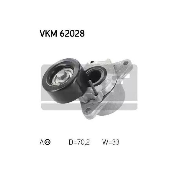Skf Vkm 62028 - Oe 11955 5X00C Puleggia Tenditore, Cinghia A V Per Pathfinder Iii (R51)-image