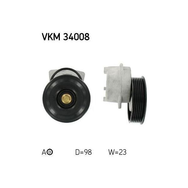 Skf Vkm 34008 - Oe 1004475 Puleggia Tenditore, Cinghia A V Per Puma, Fiesta Iv, Fiesta V-image