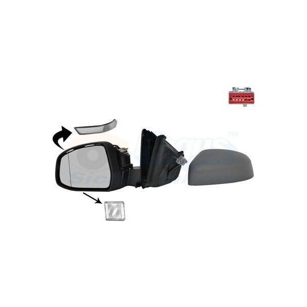 Van Wezel 1882817 - Oe 1695581 Specchio Esterno Sinistro Per Mondeo Iv-image