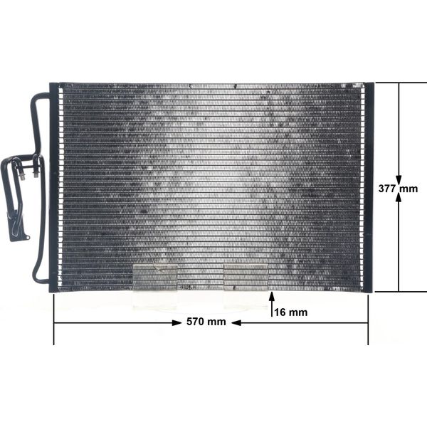 Mahle Ac 335 000S - Klimakondensator Oe 93177215 Per Combo, Combo Tour, Corsa C (X01), Tigra Twintop (X04)-image