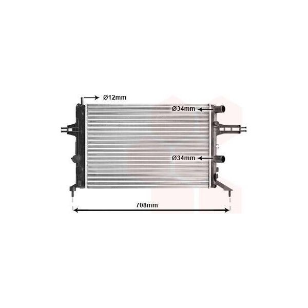 Van Wezel 37002257 - Oe 09202491 Radiatore, Raffreddamento Motore Per Astra G-image