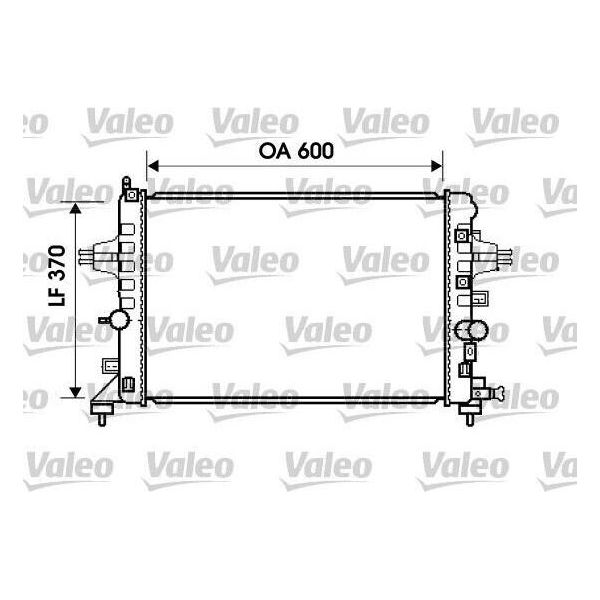 Valeo 734382 - Oe 1300266 Radiatore, Raffreddamento Motore Per Astra H, Zafira B-image