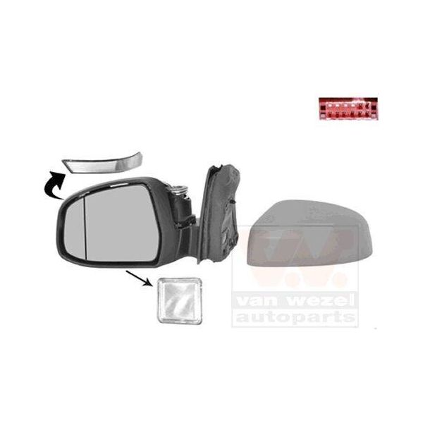 Van Wezel 1945827 - Oe 1900258 Specchio Esterno, Sinistro Per Focus Iii-image