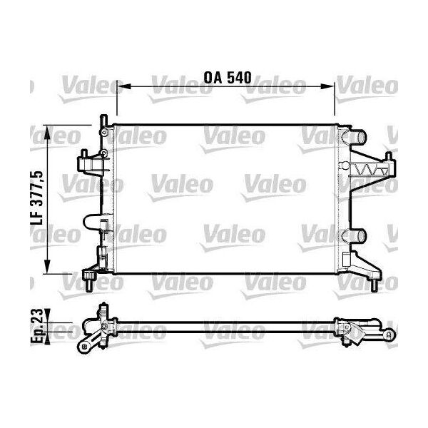 Valeo 732825 - Radiatore Oe 1300236, Raffreddamento Motore Per Combo, Combo Tour, Corsa C (X01), Tigra Twintop (X04)-image