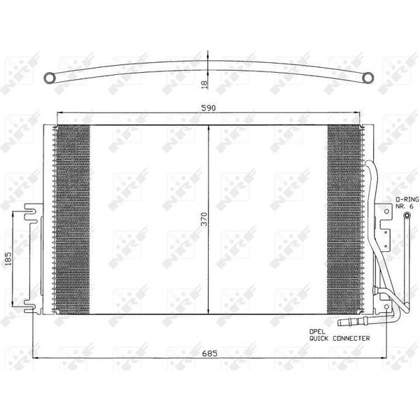 Nrf 35342 - Oe 1618114 Klimakondensator Per Vectra B (J96)-image