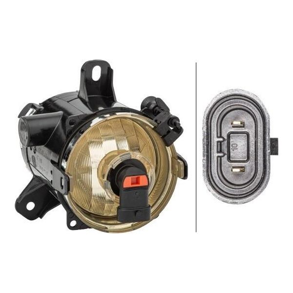Hella 1N0 354 824-021 - Oe 13253626 Fendinebbia Anteriore, Destro Per Corsa D (S07), Corsa E (X15), Meriva B (S10)-image