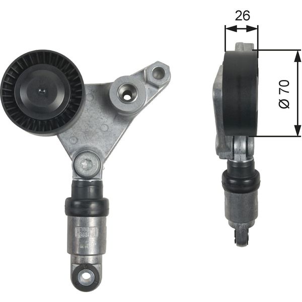 Gates T39258 - Spannolinamento Oe 8973124620, Keilrippenriemen Per Signum (Z03), Vectra C (Z02), Espace Iv (Jk)-image