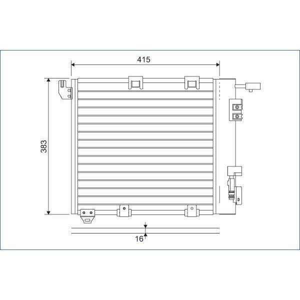 Valeo 817506 - Condensatore Aria Condizionata Oe 1850056 Per Astra G, Zafira A-image