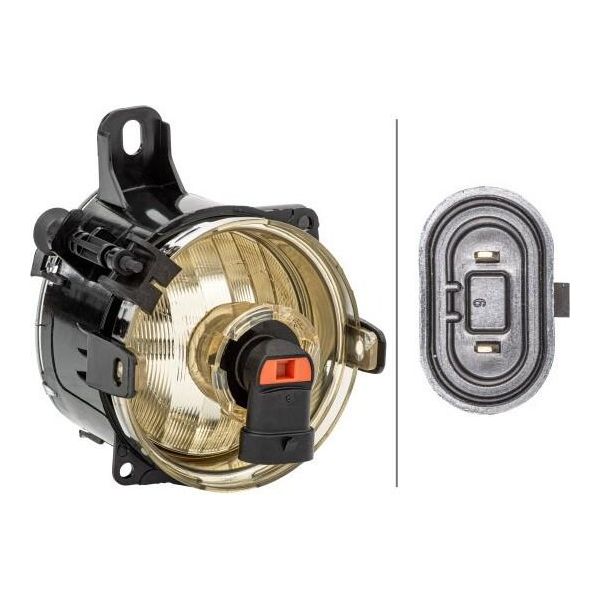 Hella 1N0 354 824-011 - Oe 13253625 Fendinebbia Anteriore, Sinistro Per Corsa D (S07), Corsa E (X15), Meriva B (S10)-image