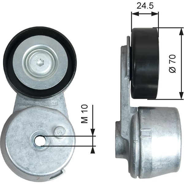 Gates T39375 - Spannolinamento Oe 12638689, Keilrippenriemen Per Adam, Astra K, Corsa E (X15), Insignia B (Z18), Karl (C16), Mokka X (J13)-image