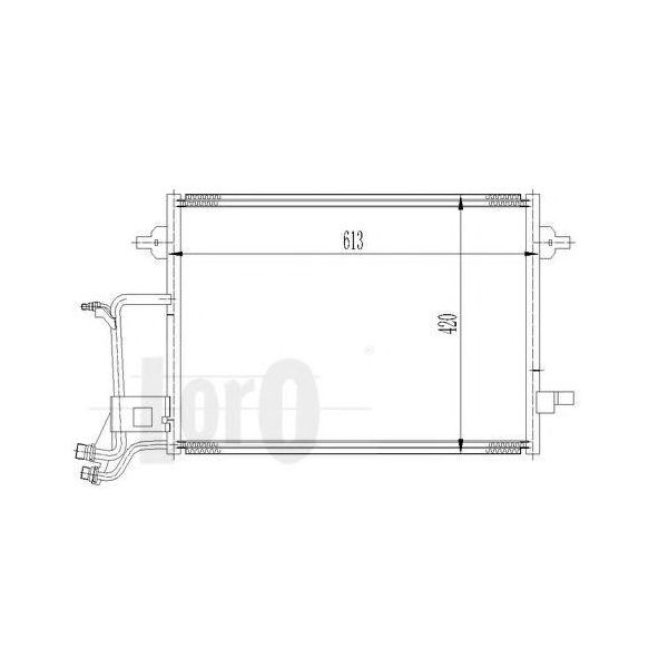 Abakus 003-016-0009 - Condensatore Aria Condizionata Oe 4B0260401F Per A6 (4B)-image