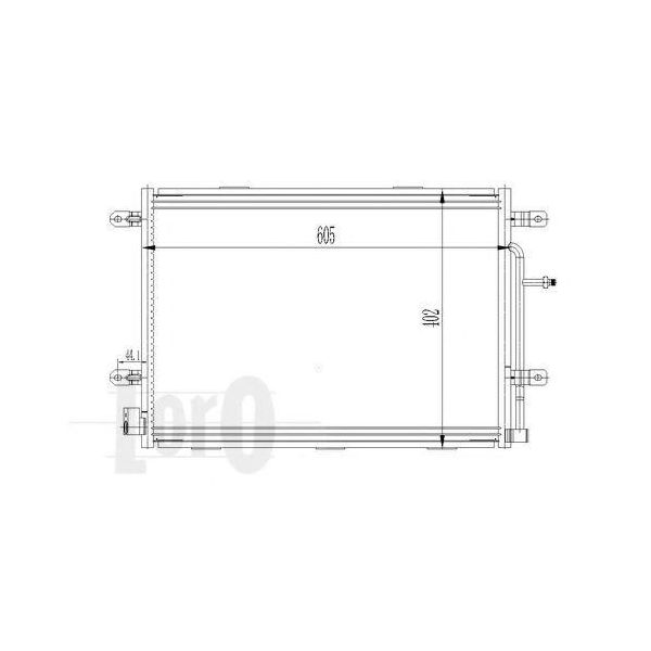 Abakus 003-016-0015 - Condensatore Aria Condizionata Oe 8E0260401N Per A4 (8H), A4 (8E), Exeo (3R)-image