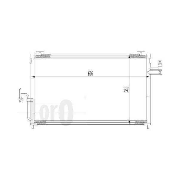 Abakus 030-016-0016 - Condensatore Aria Condizionata Oe C10061480B Per Premacy (Cp)-image