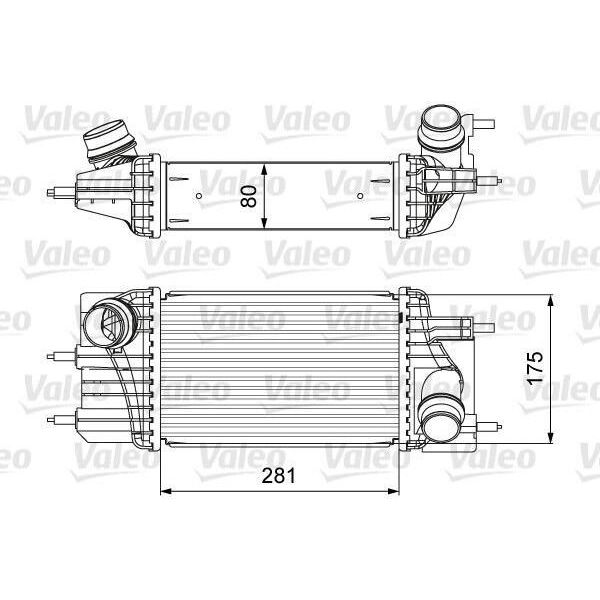 Valeo 818666 - Intercooler Oe 14461 1KB2A Per Juke (F15), Pulsar-image