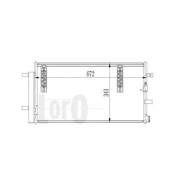 Abakus 003-016-0021 - Condensatore Aria Condizionata Oe 4G0 260 403A Con Essiccatore Per A5 (8T), A5 (8F), A4 (8K), A6 (4G), A7 (4G), Q5 (8R)-image