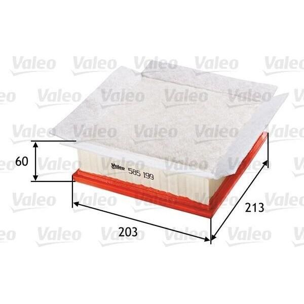 Valeo 585199 - Filtro Aria Oe 834848 Per Corsa D (S07), Corsa E (X15)-image