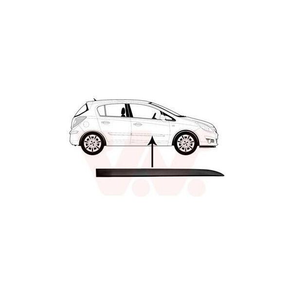 Van Wezel 3750424 - Oe 13243577 Striscia Di Rivestimento, Anteriore Destra Per Corsa D (S07)-image
