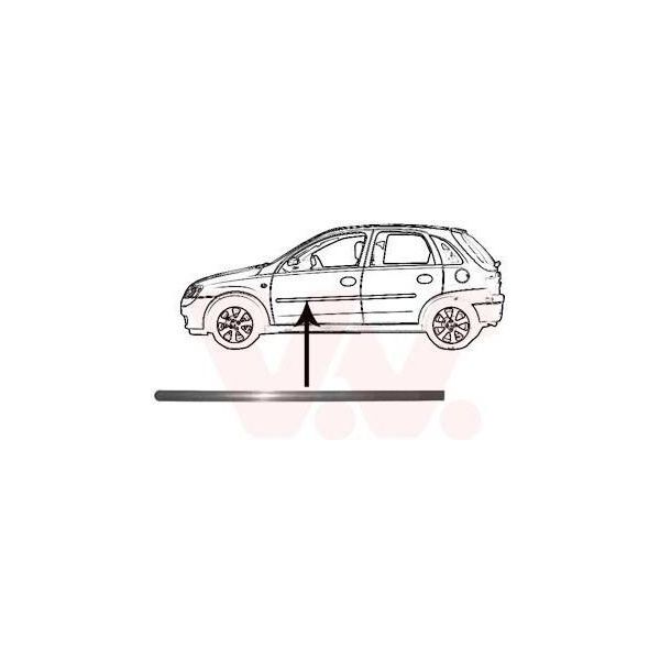 Van Wezel Modanatura Per Porta Anteriore Sinistra Per Opel Corsa C Hatchback (X01) 3777423-image