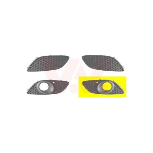 Van Wezel Griglia Di Ventilazione Paraurti Per Opel Zafira B (A05) Con Foro/Fori Per Fendinebbia-image