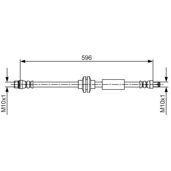 Bosch 1 987 481 708 - Tubo Freno Oe 4406251 Per Movano B (X62)-image