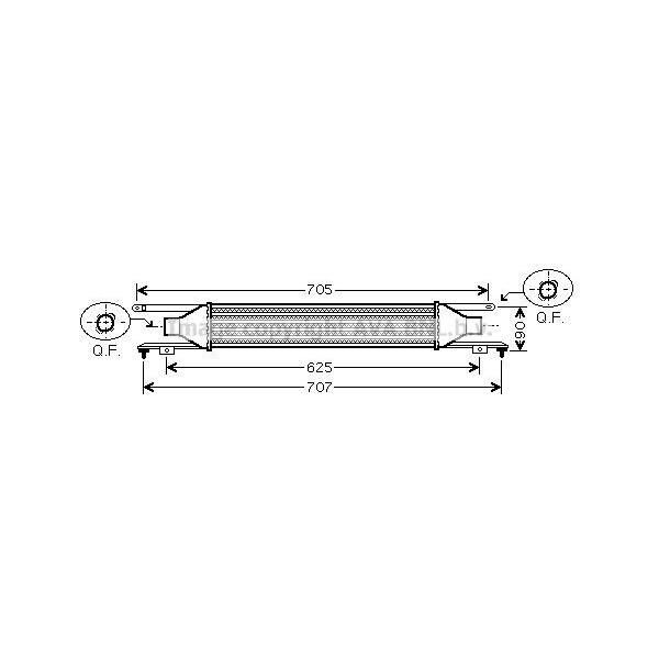 Prasco OLA4420 - Intercooler Oe 6302078 Per Corsa D (S07)-image