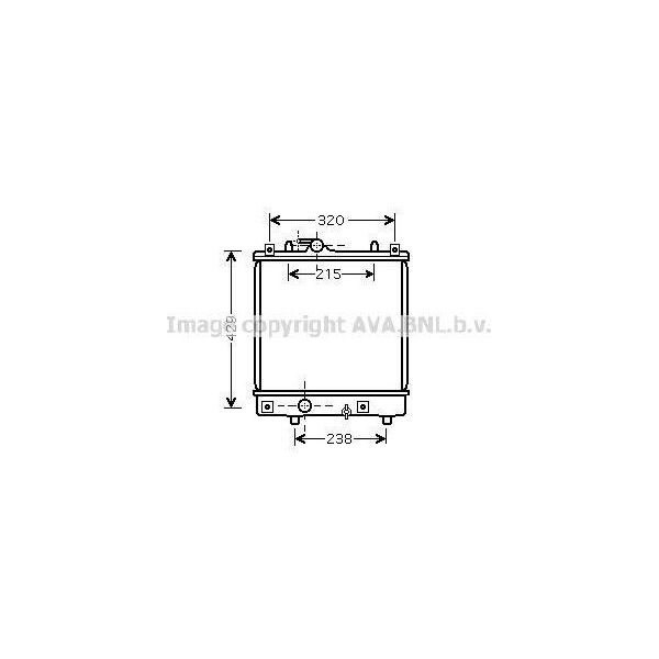 Prasco OLA2382 - Oe 4705904 Radiatore, Raffreddamento Motore Per Agila A-image