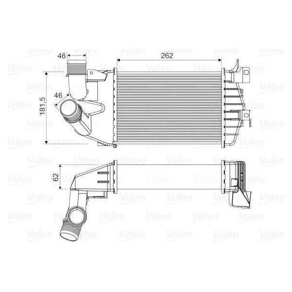 Valeo 818556 - Intercooler Oe 6302072 Per Astra H, Zafira B-image
