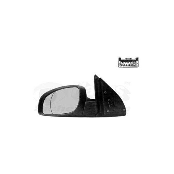 Van Wezel 3768817 Specchietto Esterno Specchietto Laterale Sinistro Per Opel Vectra C Caravan (Z02) Asferico Riscaldato Primerizzato-image