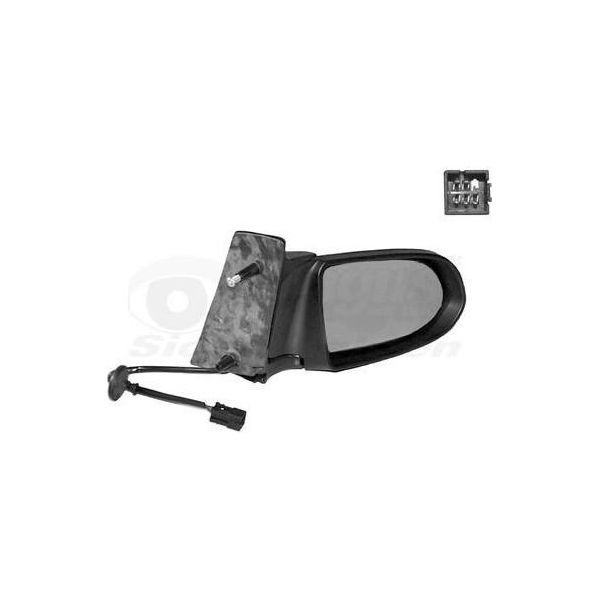 Van Wezel 3790808 Specchietto Esterno Specchietto Laterale Destro Per Opel Zafira A (T98) Convesso Riscaldato Primerizzato-image