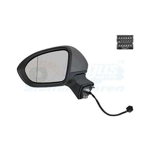 Van Wezel 3810807 Specchietto Retrovisore Esterno Sinistro Per Opel Astra K Sports Tourer (B16) Asferico Riscaldato Primerizzato-image