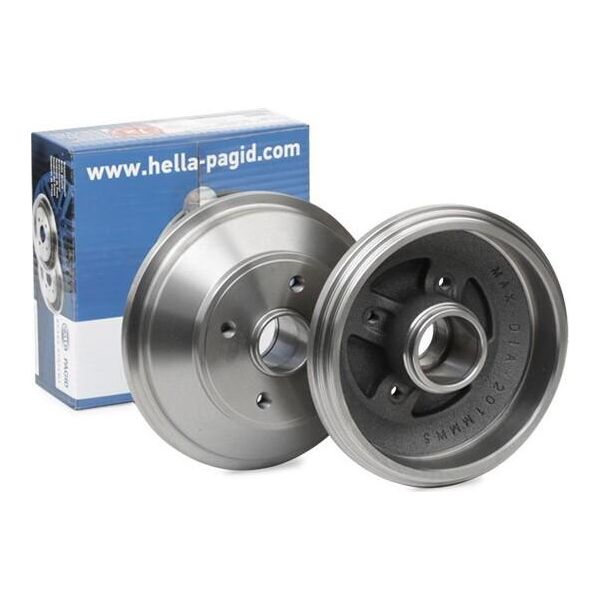 Hella 8DT 355 302-931 - Oe 4708277 Tamburo Del Freno Con Mozzo Ruota Per Agila B-image