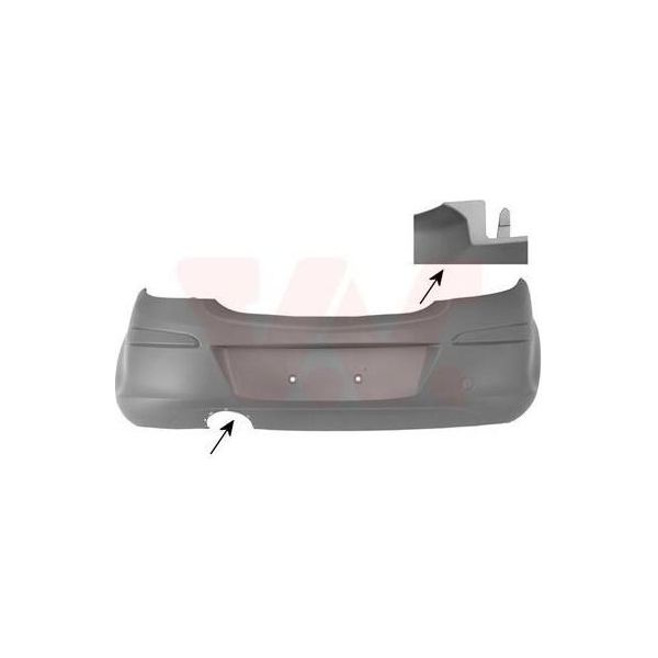 Van Wezel 3750540 - Paraurti Oe 13242159, Posteriore Per Corsa D (S07)-image