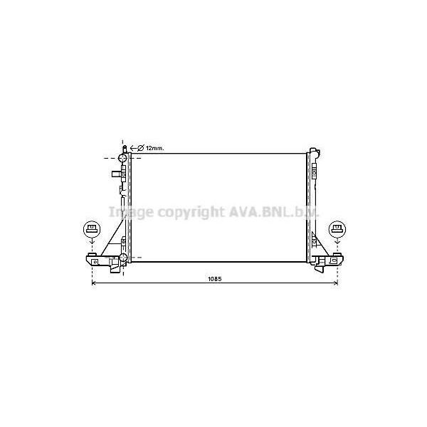 Prasco RT2561 - Oe 2140000Q2A Radiatore, Raffreddamento Motore Per Movano B (X62)-image
