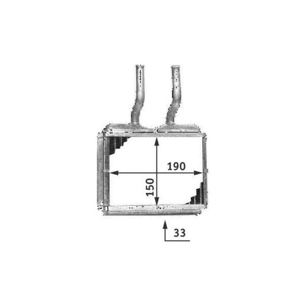 Mahle Ah 139 000S - Oe 16 18 020 Scambiatore Di Calore, Riscaldatore Per Combo (71), Frontera B (U99), Tigra (S93)-image