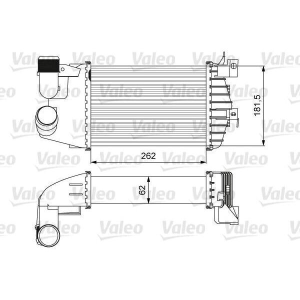 Valeo 818627 - Intercooler Oe 6302083 Per Astra H, Zafira B-image