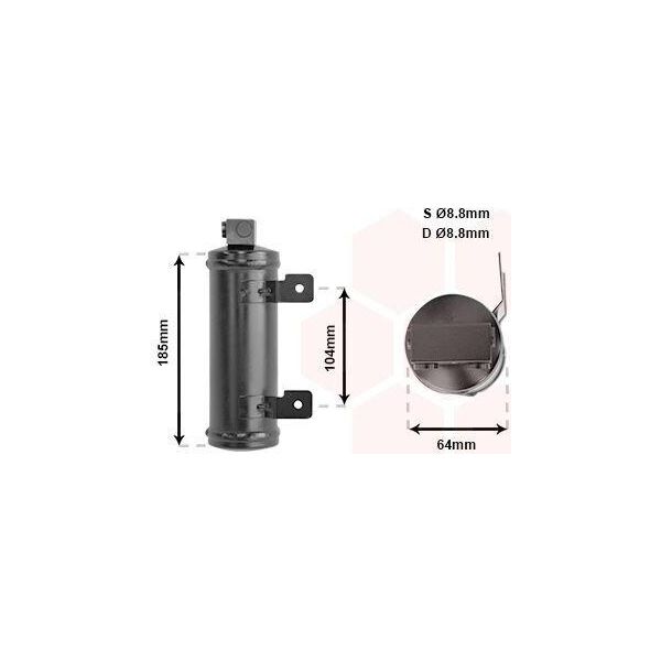 Van Wezel 3700D282 - Essiccatore Aria Condizionata Oe 1618016 Per Tigra (S93)-image