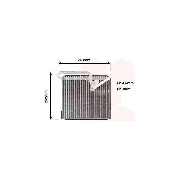 Van Wezel 3700V372 - Evaporatore Oe 09117287, Impianto Di Climatizzazione Per Astra G, Zafira A-image