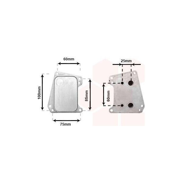 Van Wezel 37013720 - Radiatore Olio Oe 55570685 Per Astra J, Astra K, Cascada (W13), Insignia A (G09), Zafira Tourer C-image
