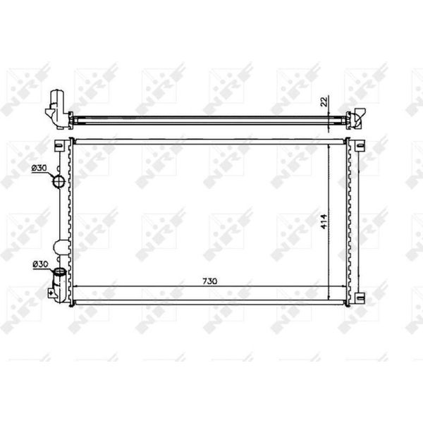 Nrf 58321 - Oe 4415064 Radiatore, Raffreddamento Motore Per Movano (X70)-image