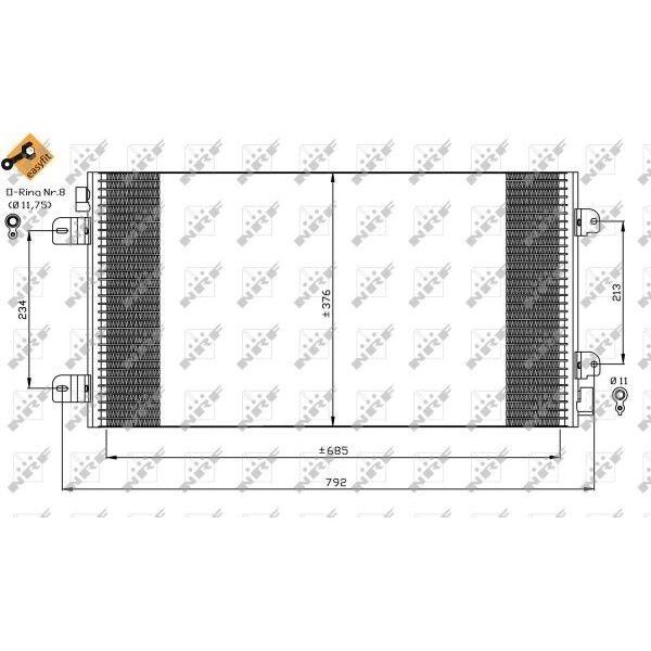 Nrf 35485 - Condensatore Aria Condizionata Oe 2765000QAN Per Movano (X70)-image
