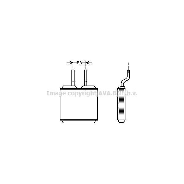 Prasco OL6197 - Oe 52463287 Scambiatore Di Calore, Riscaldatore Per Combo (71), Frontera B (U99), Tigra (S93)-image