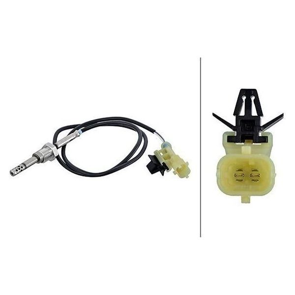 Hella 6PT 010 376-461 - Oe 55557599 Sensore Della Temperatura Dei Gas Di Scarico Per Signum (Z03), Vectra C (Z02)-image