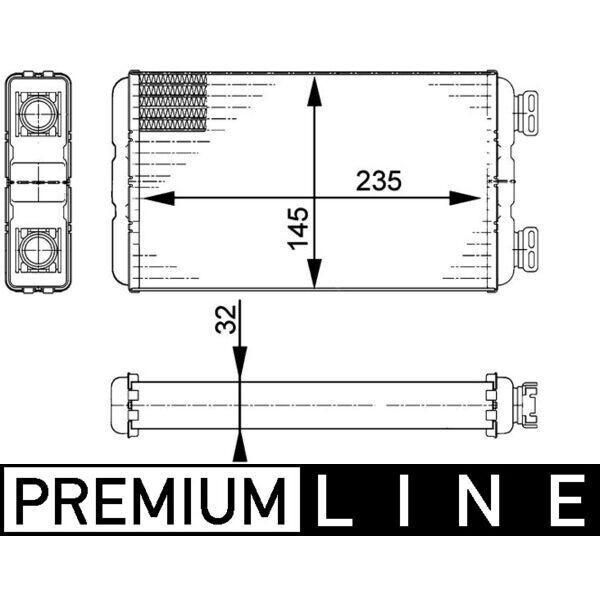 Mahle Ah 138 000P - Oe 2711500QAF Scambiatore Di Calore, Riscaldatore Per Movano (X70)-image