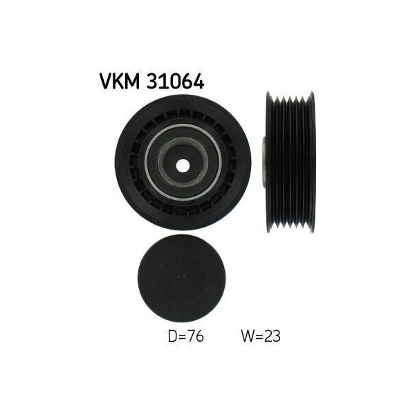Skf Vkm 31064 - Oe 074 145 278 D Puleggia Tenditore, Cinghia A V Per T4-image