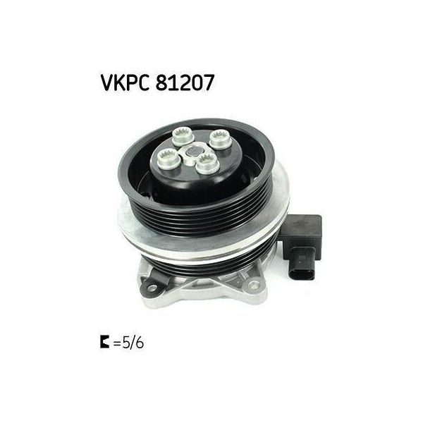 Skf VKPC81207 Pompa Dell'acqua, Raffreddamento Motore Oe 03C121004C Compatibile Con Alhambra, Ibiza, Beetle, Cc, Eos, Golf Plus, Golf V, Golf Vi, Jetta, Passat 3C, Passat 3B, Passat Cc, Polo 6R, Scirocco, Sharan, Tiguan, Touran-image