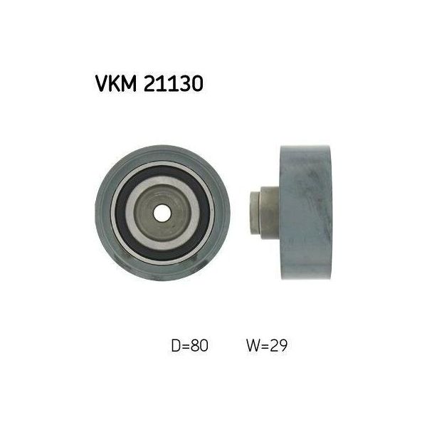 Skf Vkm 21130 Rullo Di Rinvio/Guida, Cinghia Dentata Oe 038109244B Compatibile Con A3 8L, Cordoba, Ibiza, Inca, Leon, Toledo, Fabia, Octavia, Bora, Caddy, Crafter, Golf Iv, New Beetle, Polo 9N, Polo 6V-image